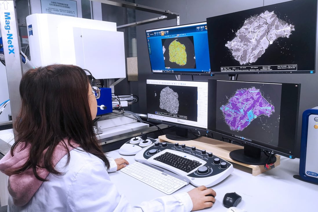 Scientists in China analysed rock samples from the Apollo and Chang’e lunar missions to better understand when the moon cooled and hardened. Photo: Handout