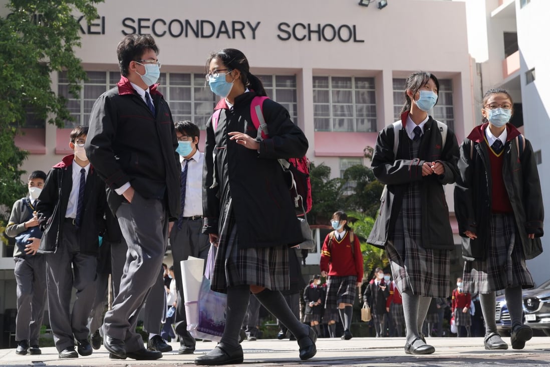 Secondary schools will be allowed to hold full-day classes from November 1 under eased criteria. Photo: May Tse
