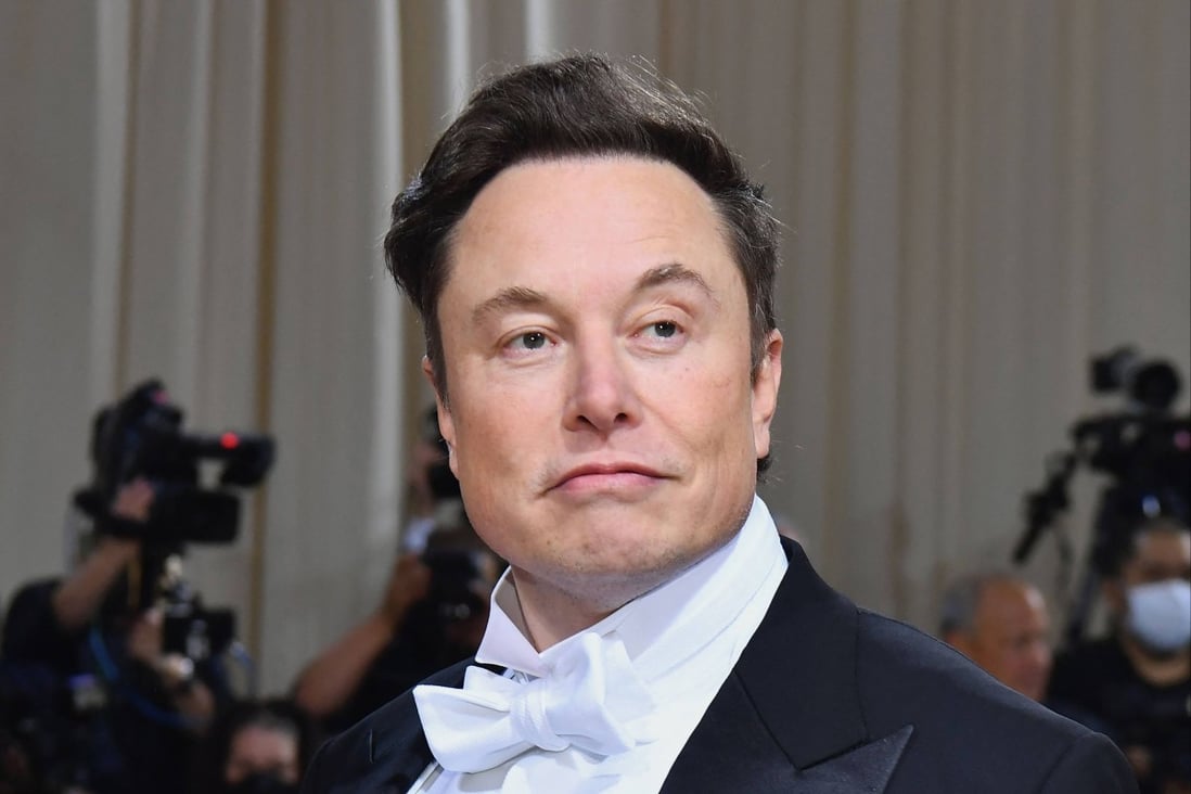 Elon Musk arrives for the 2022 Met Gala in New York in May. Photo: AFP