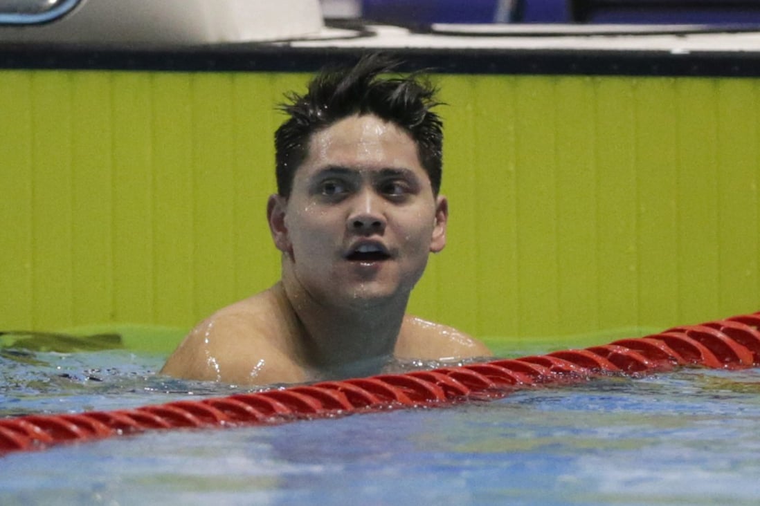 Singapore’s Joseph Schooling celebrates after winning in the men’s 100m butterfly final during swimming competition at the 30th Southeast Asian Games in the Philippines in 2019. Photo: AP