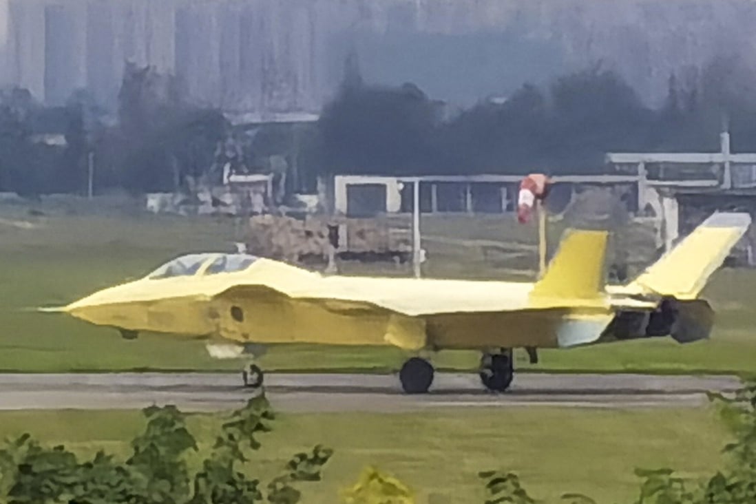 Pictures and video clips of a J-20 stealth fighter variant have appeared on Chinese social media in recent days, suggesting it will soon make its maiden flight. Photo: Weibo