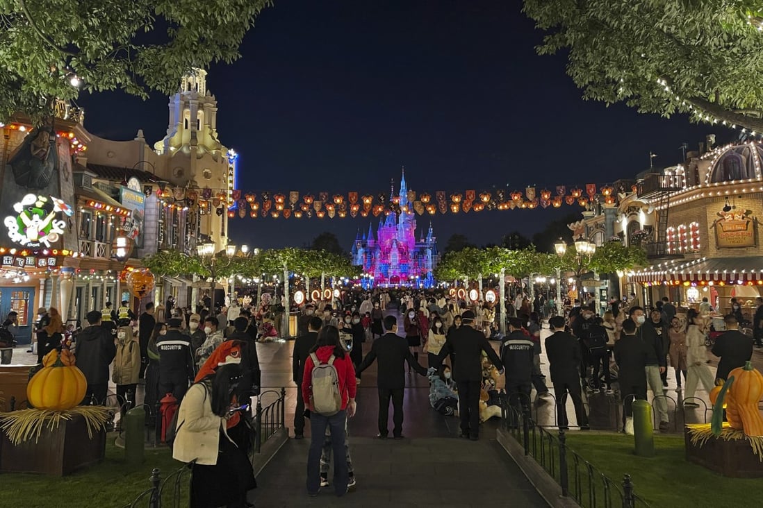 This week, Shanghai Disney Resort was closed for the second time this year after October’s closure of Universal Beijing Resort. Photo: MiaoMiao via AP