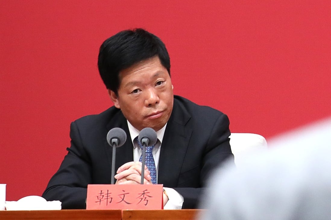 Han Wenxiu is deputy director at the office of the Central Economic and Financial Affairs Commission. Photo: SCMP