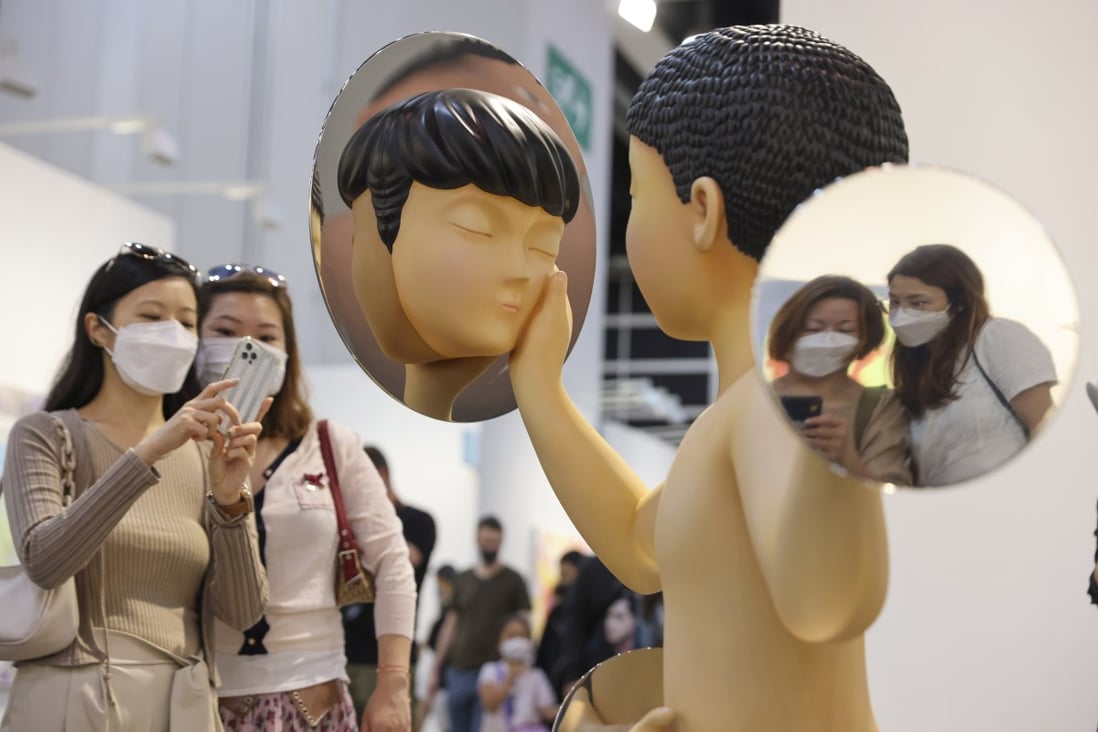People attend Art Basel at the Hong Kong Convention and Exhibition Centre Wan Chai in May. Photo: Nora Tam