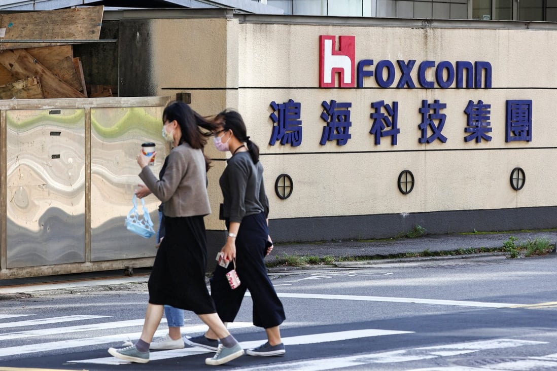 Foxconn’s company building in Taipei, Taiwan. Photo: Reuters
