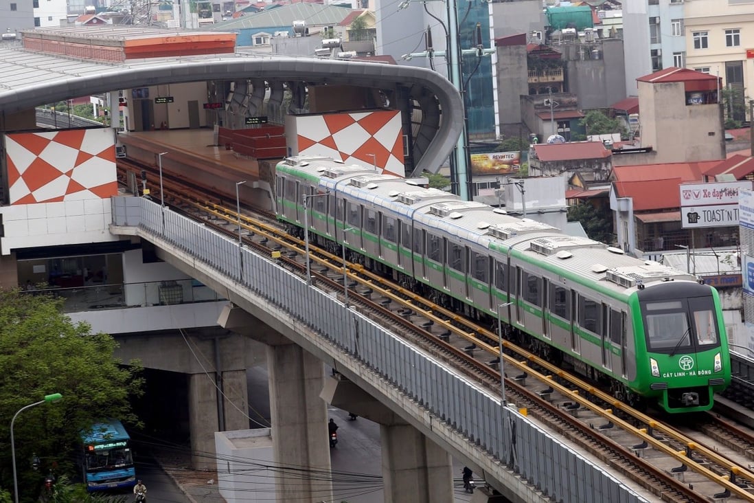 China helped build the Hanoi Metro project in Vietnam. Photo: Reuters