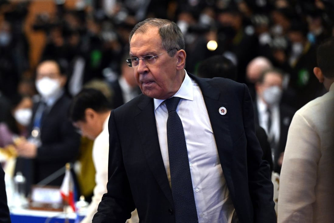 Russia’s Foreign Minister Sergey Lavrov at the East Asia Summit in Phnom Penh, Cambodia. Photo: EPA-EFE