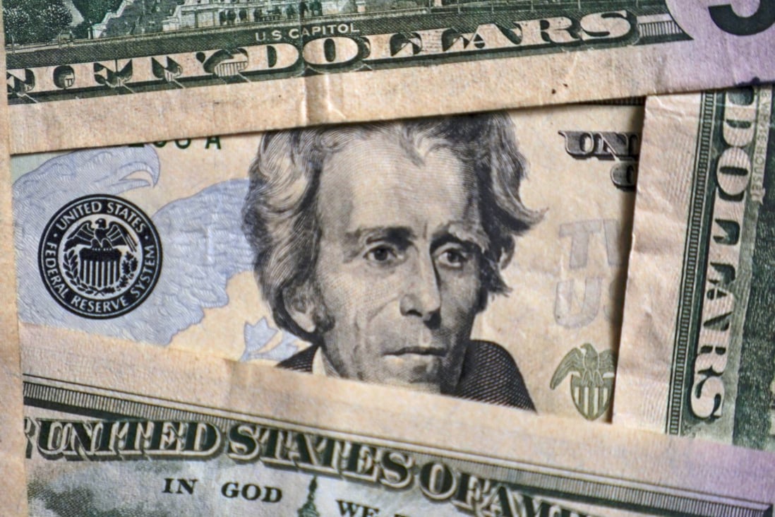 A portrait of the seventh US president, Andrew Jackson, on a US$20 bill. The strong US dollar trade may be reaching the end of the road. Photo: AP 