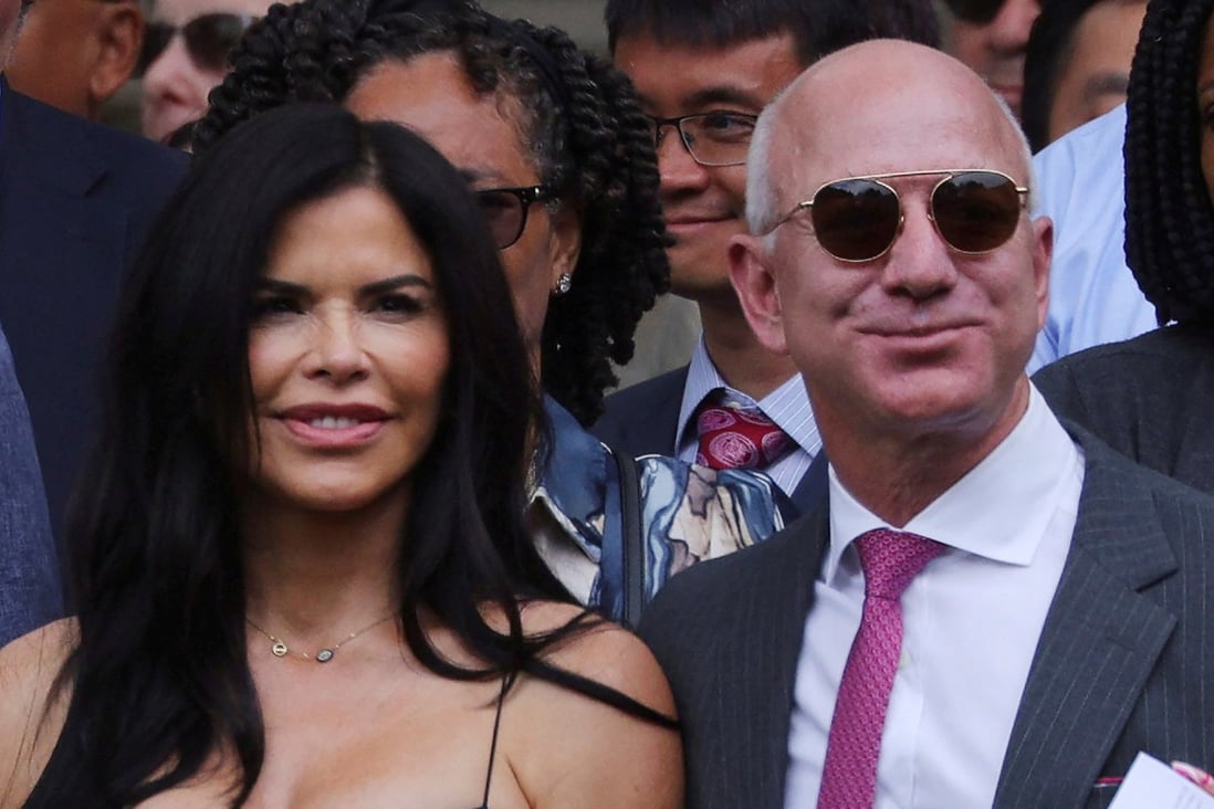 Amazon founder Jeff Bezos and partner Lauren Sanchez are ‘building the capacity’ to give away his fortune. Photo: Reuters