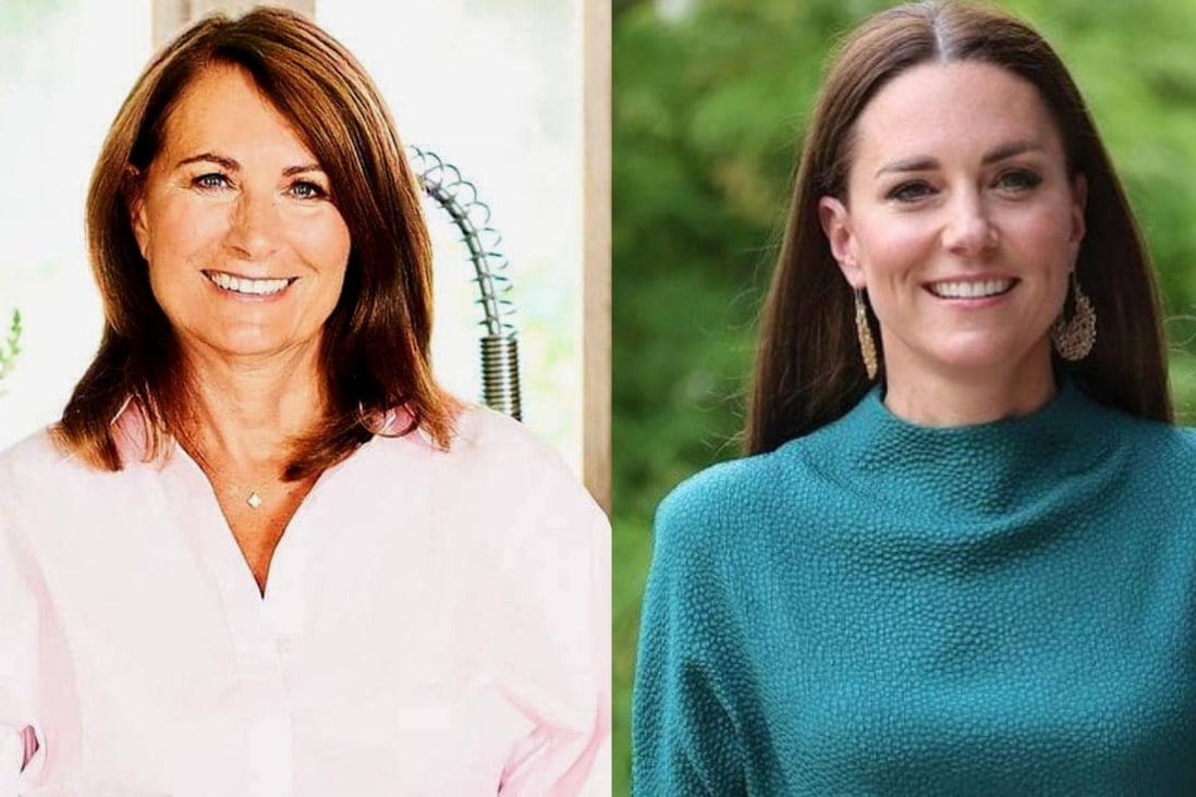 Carole Middleton (left) and the Princess of Wales, Kate Middleton (right) share several similarities – and a close bond. Photos: @life.of.future.queen, @partypieces/Instagram
