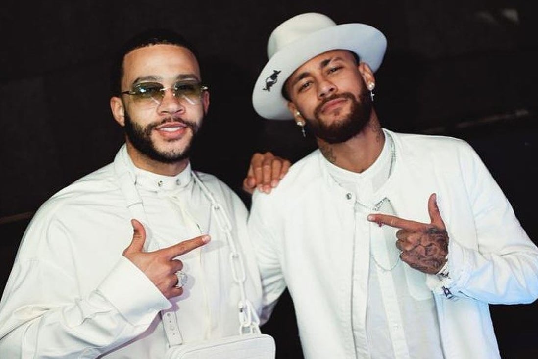 Memphis Depay (left) and Neymar are two of the most fashion-conscious soccer players in an era where what they wear off the pitch counts for nearly as much as what they do on it. Photo: Instagram/@memphisdepay