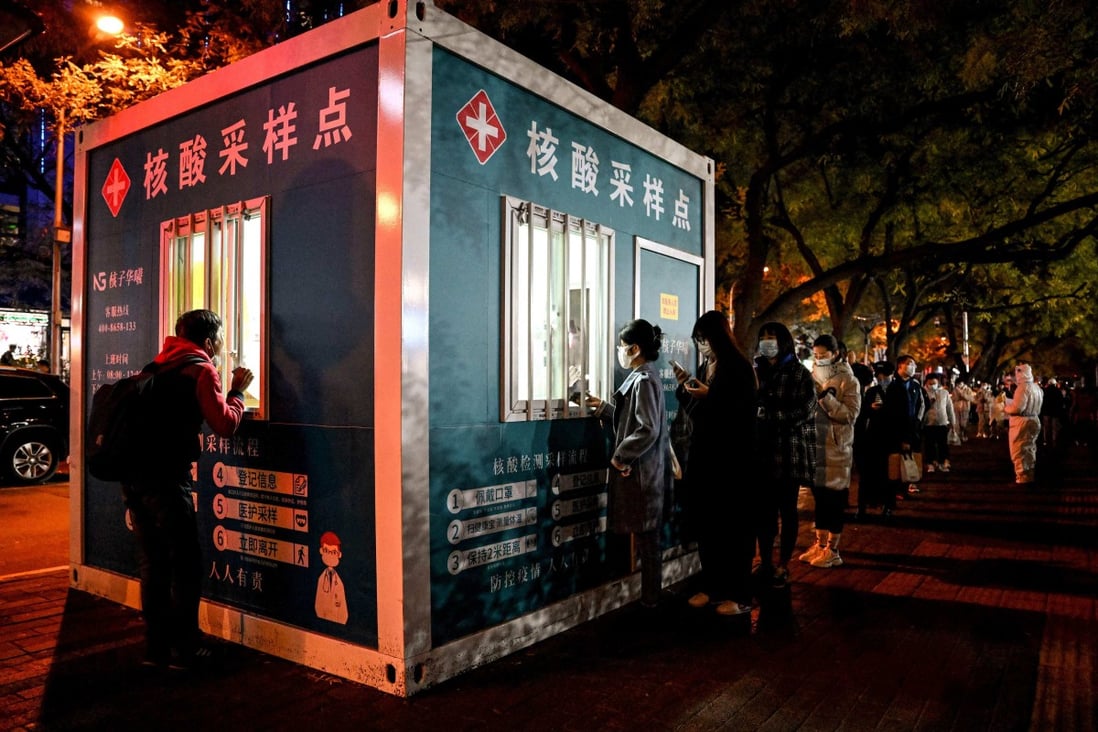 Multiple Chinese cities cancelled routine mass Covid-19 tests after Beijing announced limited relaxations of its strict zero-Covid policy. Photo: AFP