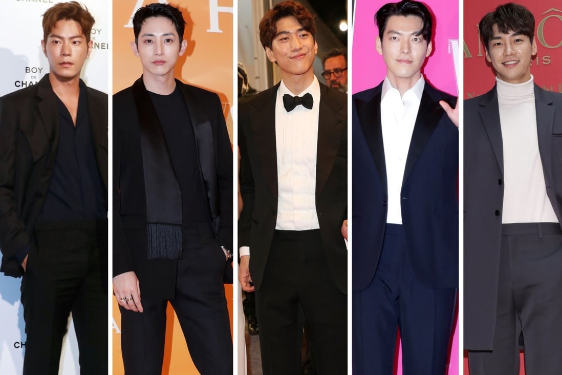 Korean stars Hong Jong-hyun, Lee Soo-hyuk, Sung Joon, Kim Woo-bin and Kim Young-kwang are part of the “Model Avengers”. Photos: Getty Images, @hjonghyun/Instagram