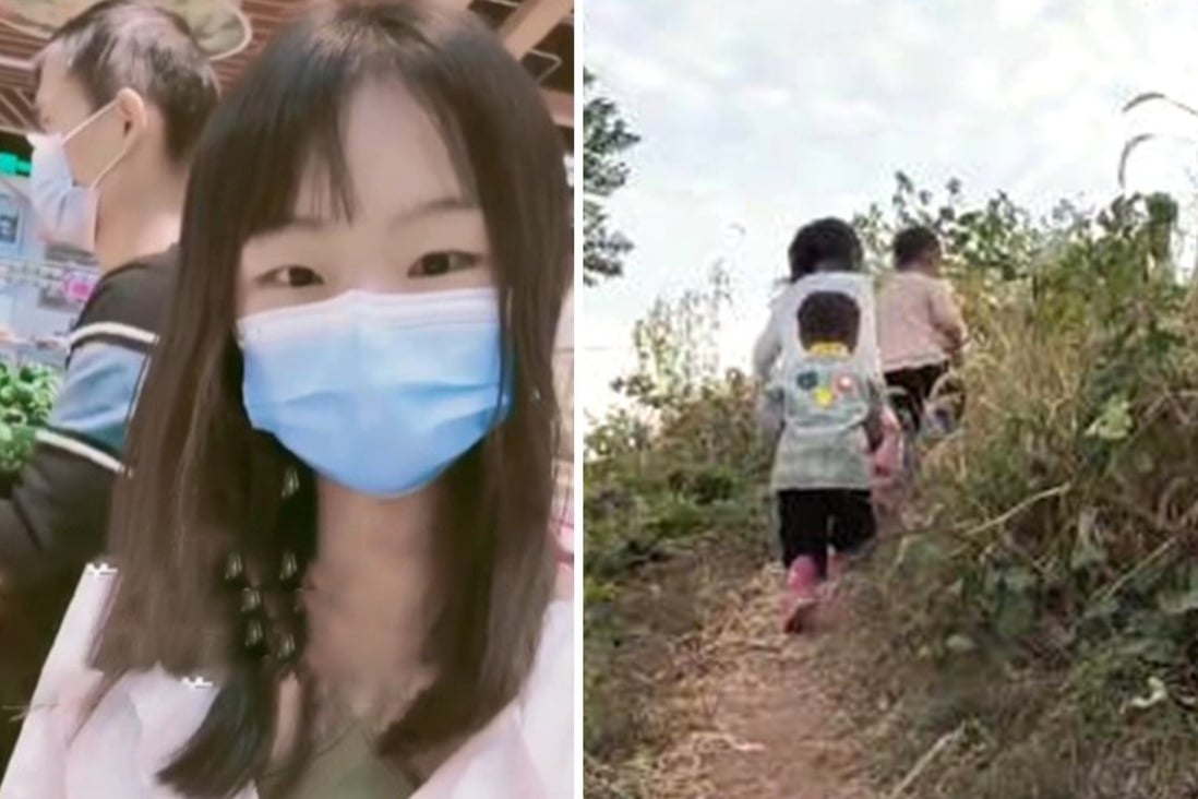 Public opinion in China is split about a 32-year-old single mother with 3 children who moved in with a man she met online a month ago. Photo: SCMP composite/handout