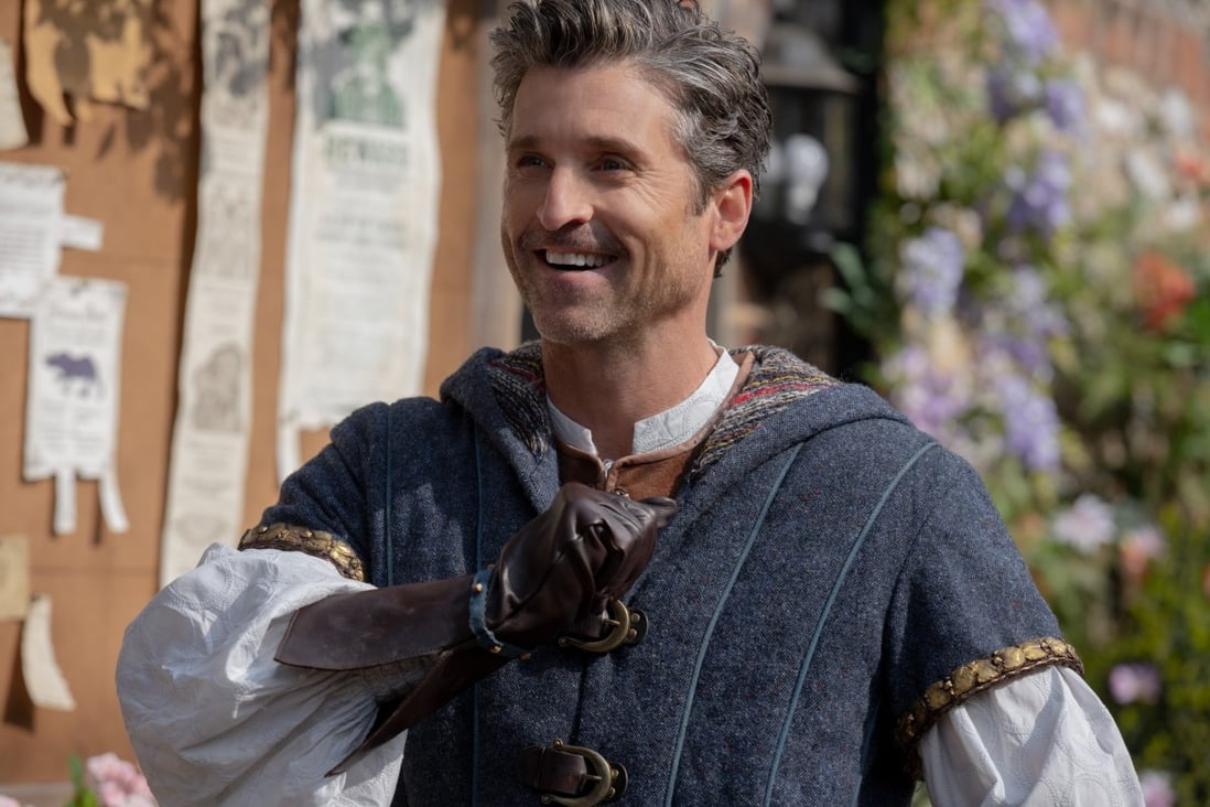 Patrick Dempsey talks about  Disenchanted, how he relished the more swashbuckling role (above), and the heroic singing and dancing. Photo: Disney+ via AP