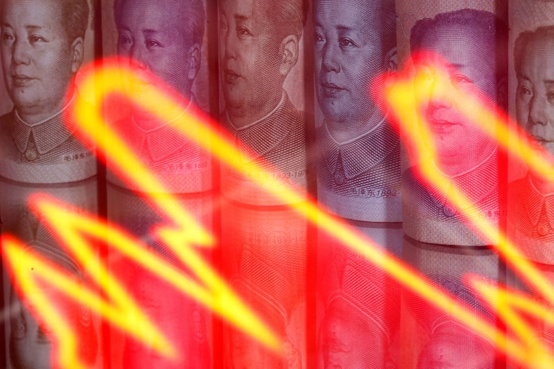 Chinese yuan banknotes are seen in this photo illustration. Chinese exporters with US dollar holdings are likely to sell off their holdings if they sense investor sentiment turning against the greenback, thereby strengthening the yuan. Photo: Reuters
