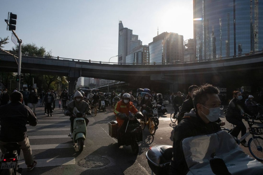 The coronavirus pandemic, a property market slump and external demand have been identified by the IMF as the most immediate economic risks to China. Photo: Bloomberg