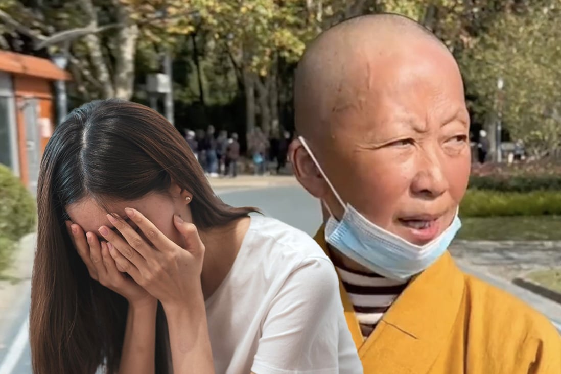 A nun in China is under fire after donating the proceeds from the sale of her home to charity while her daughter struggles to pay for university. Photo: SCMP composite/handout