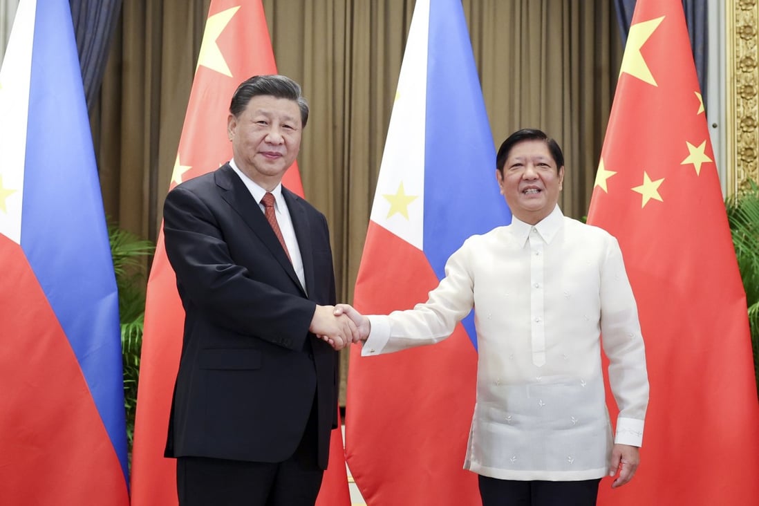Chinese President Xi Jinping meets with his  Philippine counterpart Ferdinand Marcos Jnr at the Apec summit in Bangkok last week. Photo: Xinhua