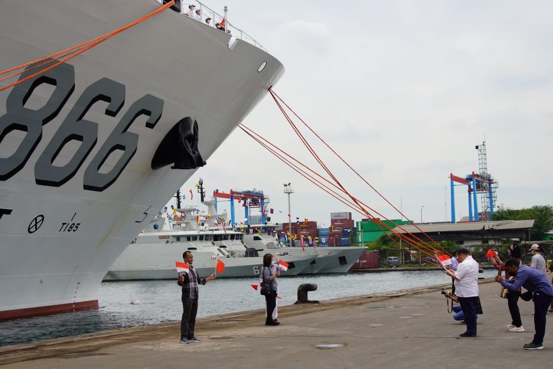 The hospital ship Peace Ark recently visited Indonesia as China restarts its military exchanges with regional neighbours after the partnerships were suspended for more than a year due to the Covid-19 pandemic. Photo: Xinhua