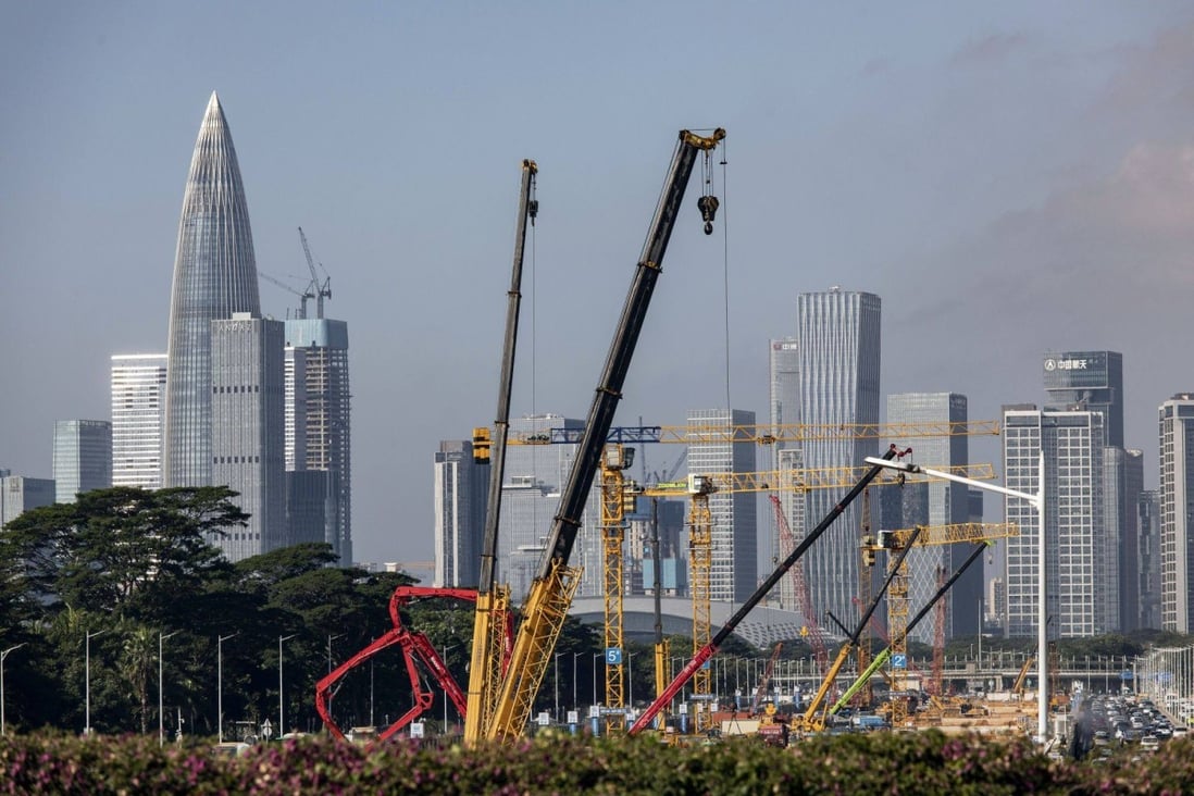 A construction site in Shenzhen. Photo: Bloomberg