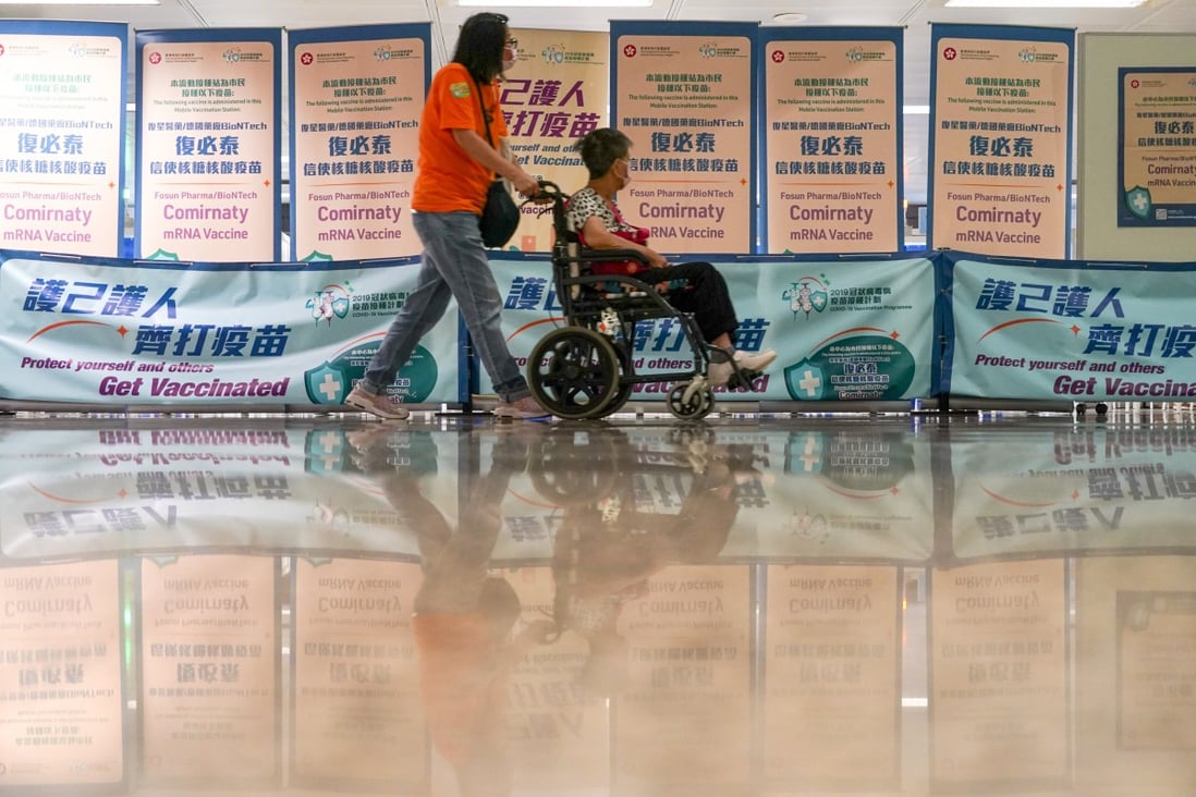 Hong Kong’s vaccination take-up for the elderly remains sluggish. Photo: Felix Wong