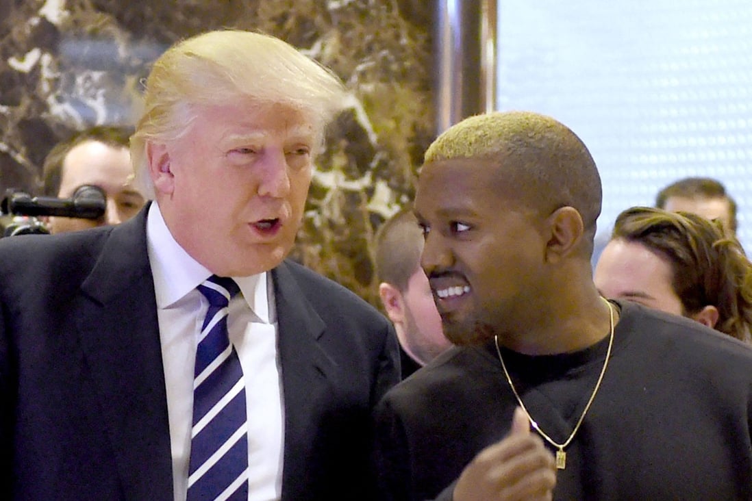 Kanye West and Donald Trump. Photo: AFP/File
