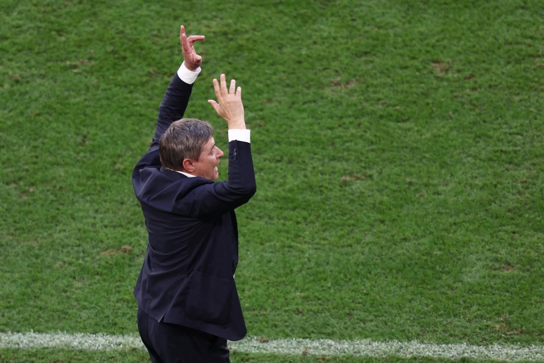 Serbia coach Dragan Stojkovic was less than impressed with his side’s performance. Photo: Reuters