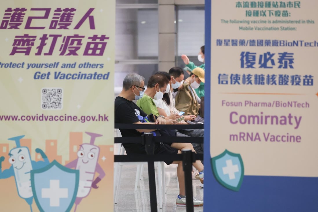 Hong Kong already has a high vaccination rate, a government official says. Photo: SCMP