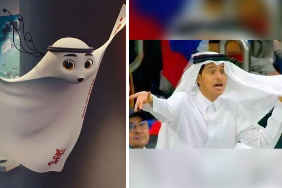 A young member of Qatar’s royal family has taken Chinese social media by storm after he posted videos online showing his  exasperation as his country’s team lost their opening game of the soccer World Cup. Photo: SCMP Composite.