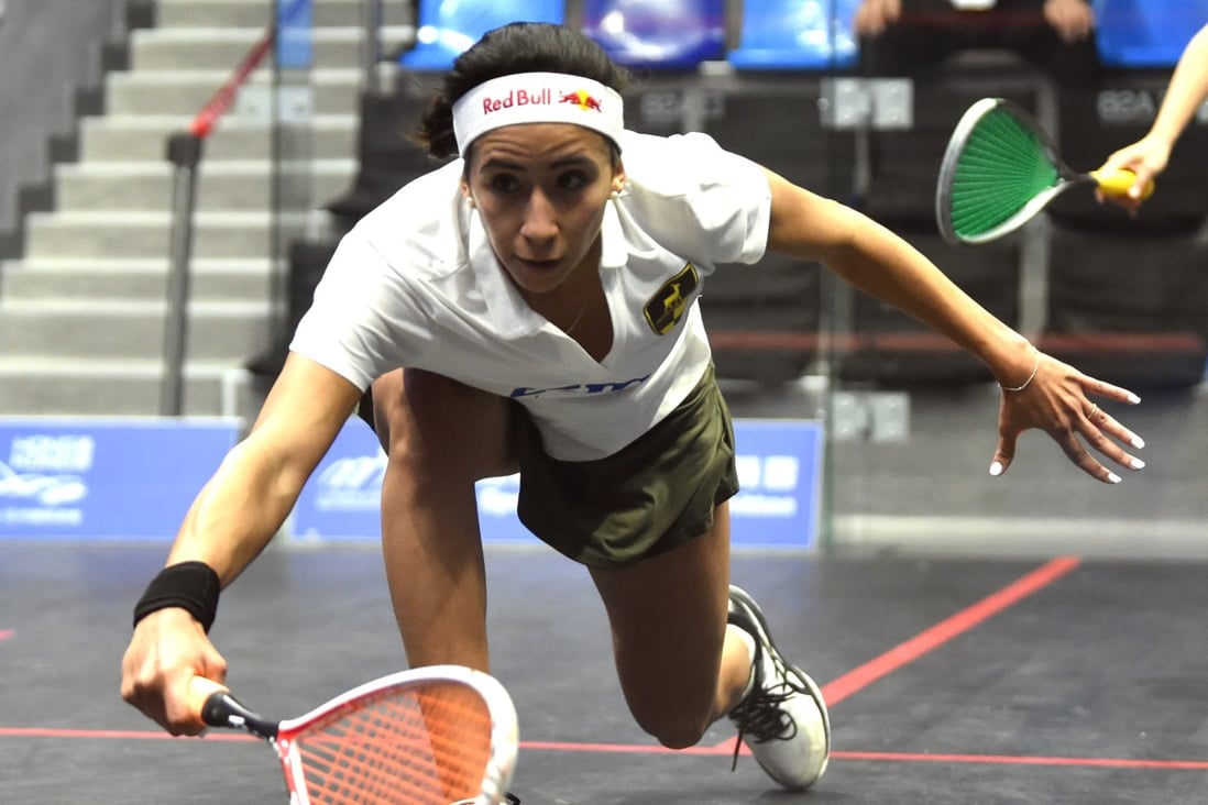 Nouran Gohar is through to the last eight of the Hong Kong Squash Open. Photo: Xinhua
