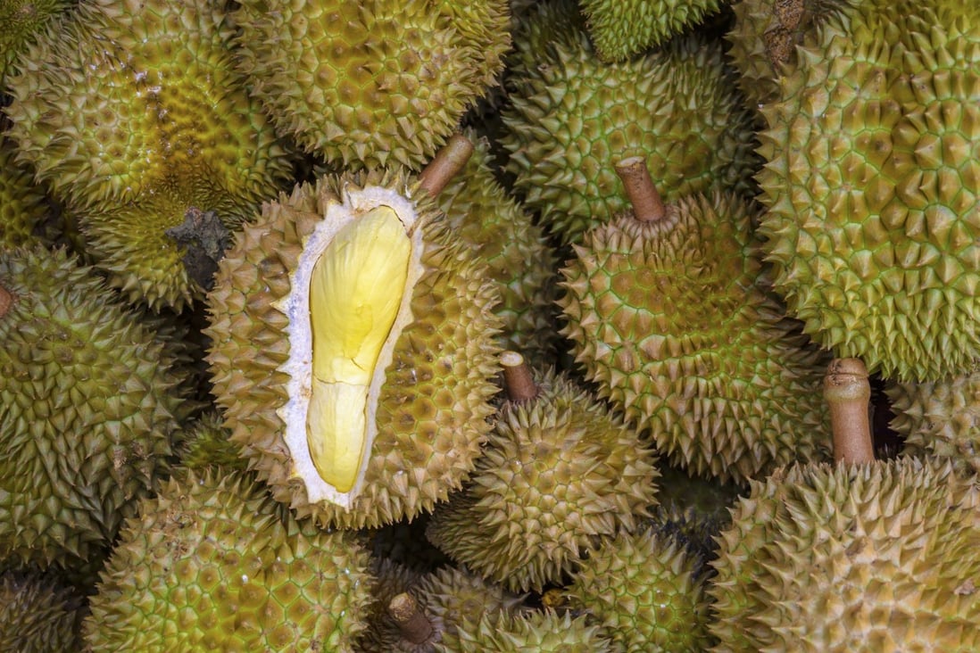 A group of durian is displayed for purchase. Shutterstock: FIle