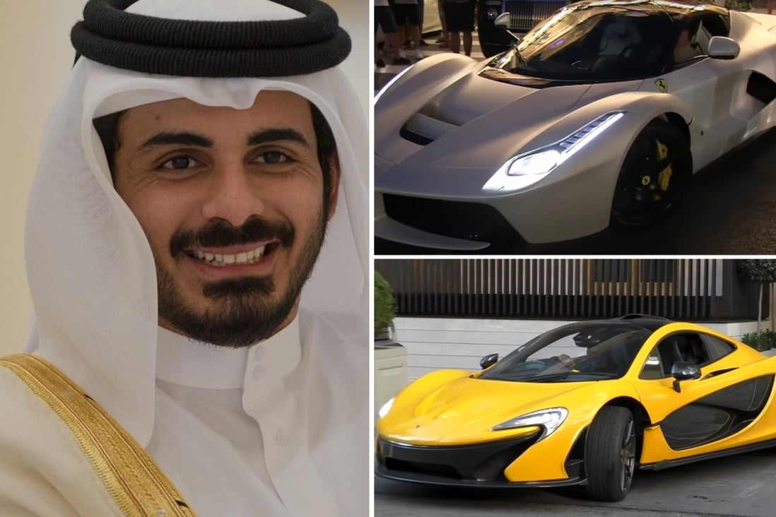 Qatari prince KHK. (Khalifa Bin Hamad Bin Khalifa Al Thani) owns some of the world’s most incredible supercars. Photos: @khk/Instagram; Supercars on the Street, Maxdordor73/YouTube

