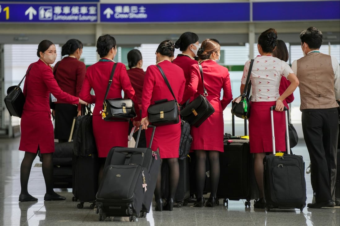 The Cathay Pacific Flight Attendants Union has about 3,000 airline cabin crew  members. Photo: Sam Tsang