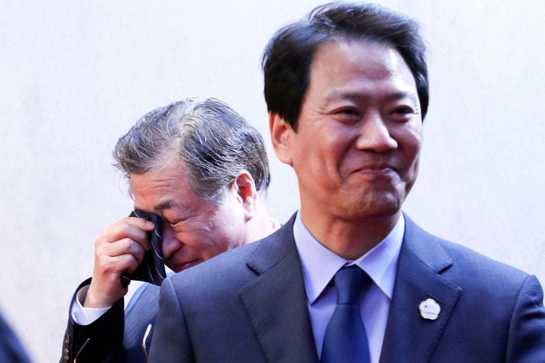 Suh Hoon, South Korea’s former national security director, has been arrested over a suspected cover-up surrounding North Korea’s killing of a South Korean fisheries official in 2020. Photo: Reuters