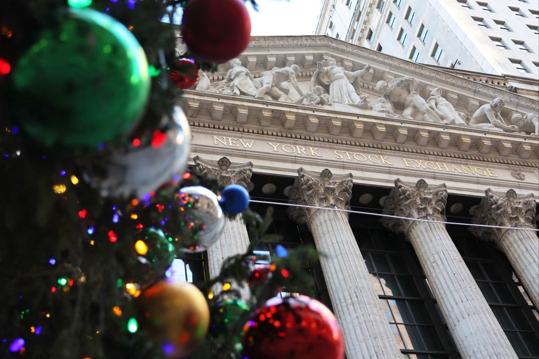 The New York Stock Exchange on December 2. Investors are already anticipating Fed interest rate cuts next year. Photo: AFP