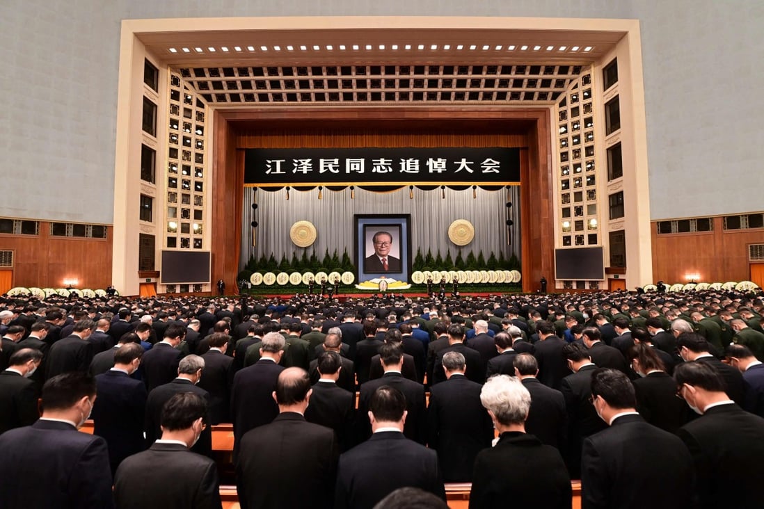 Jiang Zemin was described as a defender of China’s independence, dignity, security and stability. Photo: AFP