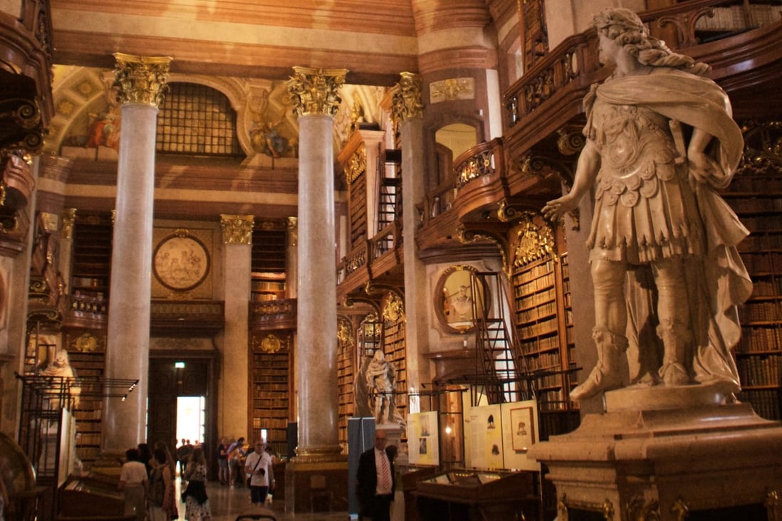 Smells can unexpectedly summon vivid memories and so should perhaps be paid more attention when we travel. The Austrian National Library is a highlight of a tour of Vienna, and  smells of polish and old leather. Photo: Peter Neville-Hadley