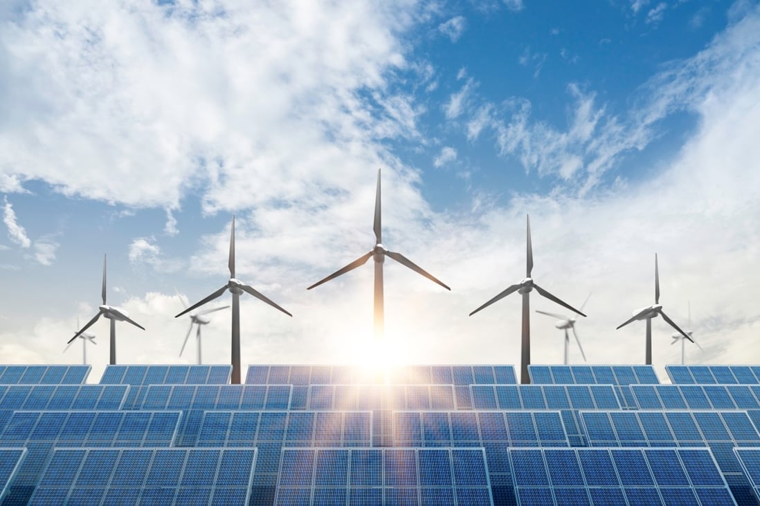 China will need around 1,700GW of wind and solar capacity, 40 per cent more than the planned 1,200GW, just to hit its target of 25 per cent non-fossil-fuel energy in 2030, according to one estimation. Photo: Shutterstock Images