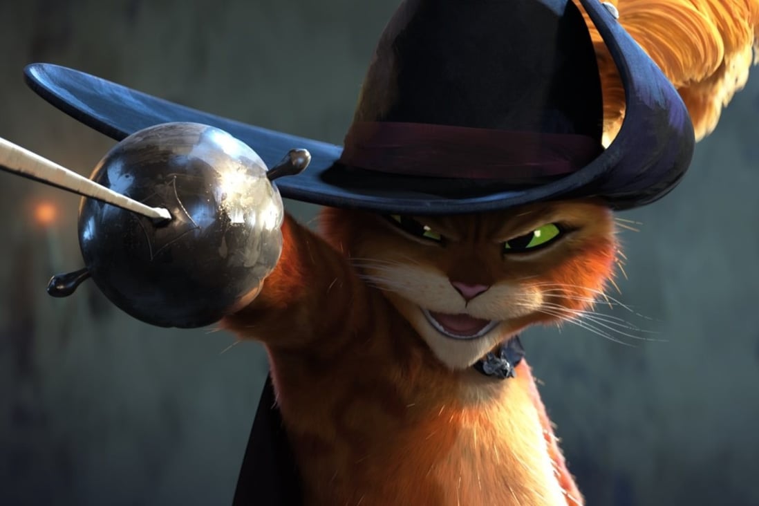 A still from Puss in Boots: The Last Wish (category I), starring Antonio Banderas and Salma Hayek and directed by Joel Crawford and Januel Mercado. Photo: DreamWorks Animation
