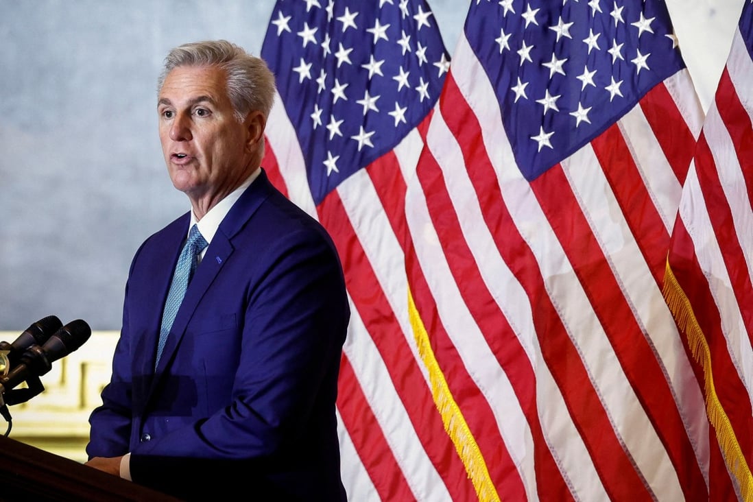 House Republican Leader Kevin McCarthy, who is expected to become the new House speaker in January, said on Tuesday that he would name Representative Mike Gallagher of Wisconsin to lead a new select committee on China. Photo: Reuters