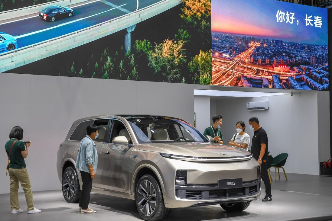 Li Auto’s L9 SUV is displayed during the 19th China (Changchun) International Automobile Expo in this file photo from July 2022. Photo: Xinhua