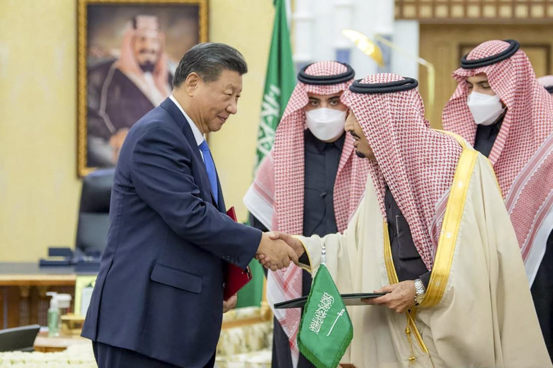Chinese President Xi Jinping and King Salman pictured in Riyadh. Photo: Xinhua