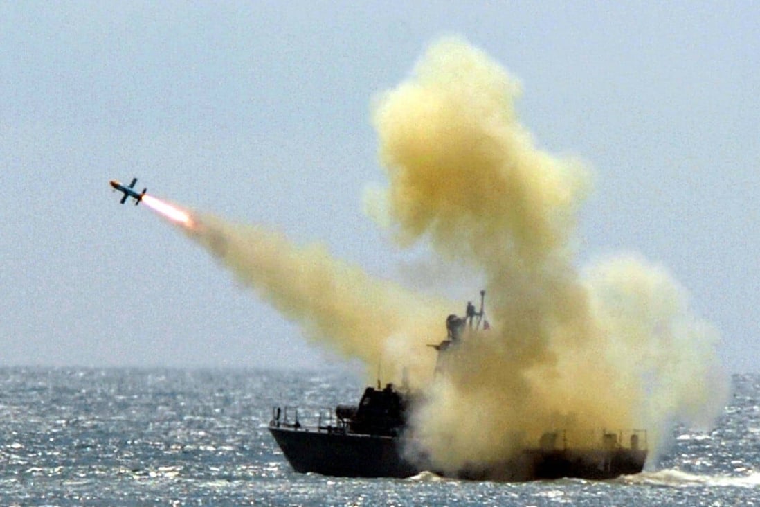 A Taiwanese patrol boat fires a ship-to-ship missile during a military drill in 2006. Vietnam slammed Taiwan’s recent live-fire exercises near Taiping Island as “illegal”. Photo: AFP