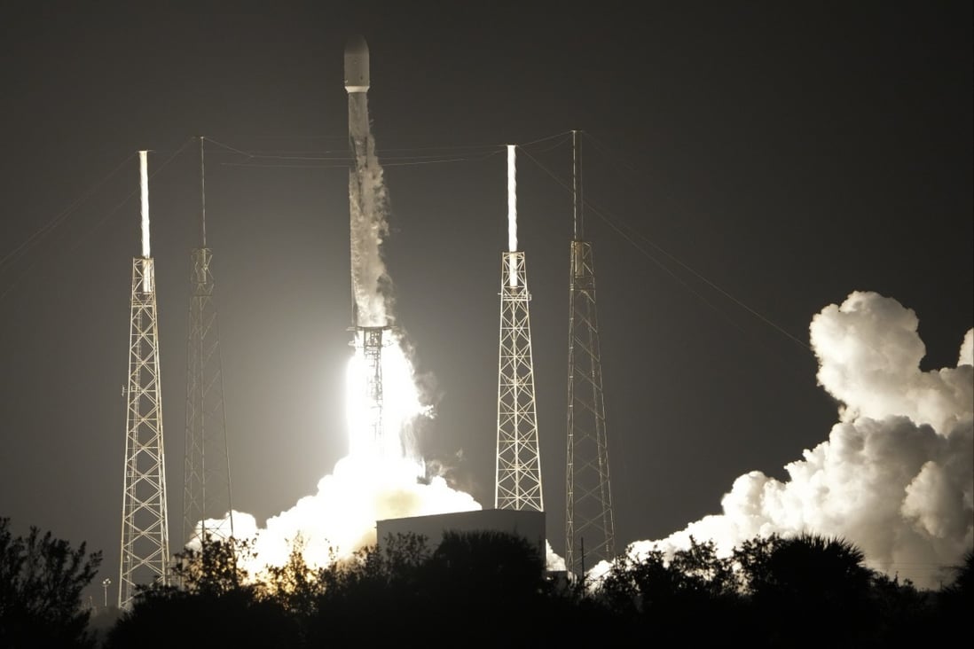 Two lunar rovers from Japan and the United Arab Emirates lift off via a SpaceX Falcon 9 rocket, from Cape Canaveral. Photo: AP