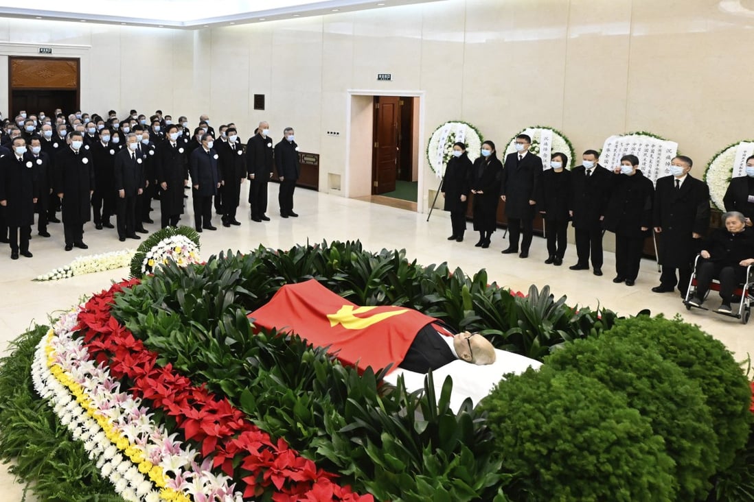 Former president Jiang Zemin died in Shanghai at the end of last month, aged 96. Photo: AP