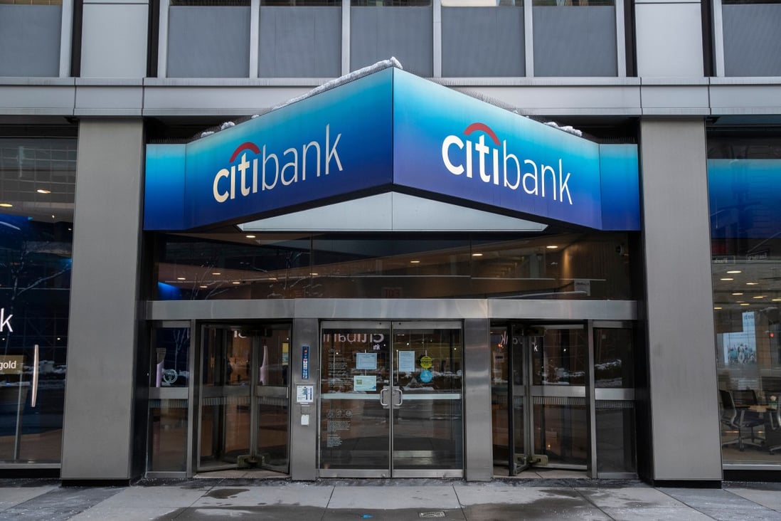 A Citibank branch in New York. The American bank announced plans to wind down its Chinese consumer banking business on Thursday. Photo: Bloomberg