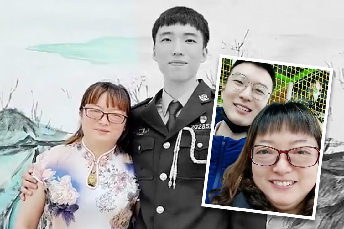 A friendship between a grieving mother and a man resembling her dead son resonates on social media in China, with millions moved by their story. Photo: SCMP composite/handout