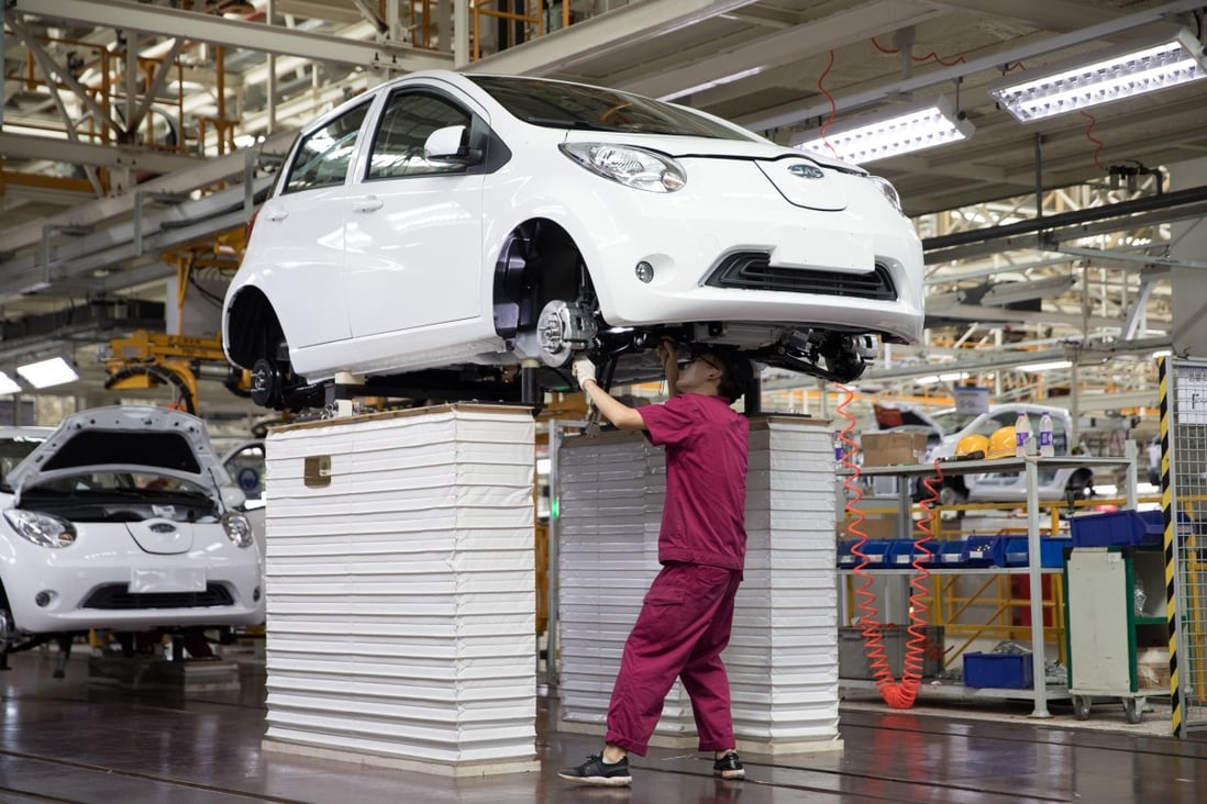 Analysts say there are bright spots in China’s economic recovery that could bring new growth momentum, including the production of new-energy vehicles. Photo: Xinhua