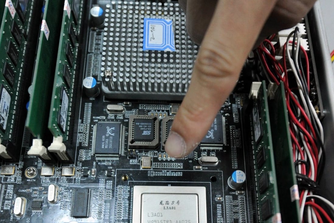 China has banned the export of Loongson chips, a report says. Photo: Imaginechina